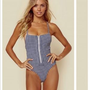 Blue life once piece navy blue one piece